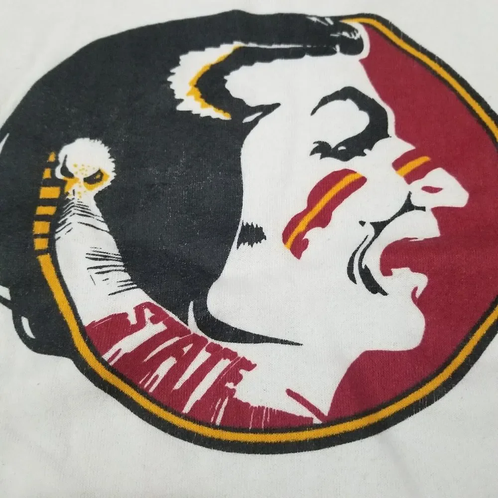 Vintage‎ Florida Seminoles Sweatshirt Size Large H Wolf And Sons Made In USA